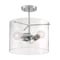 Nuvo Fixture, Semi Flush, 3-Lght, Incandescent, 60W, 120V, A19, Medium Base, Length: 11.75 60/7178 - alternate 2